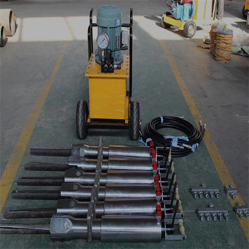 山东泰安 电动液压膨胀劈裂机 花岗岩石开采劈裂枪 淄博周村