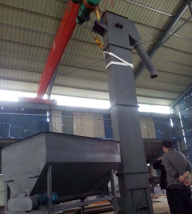 矿粉石膏粉斗式提升机 建筑水泥斗士输送机设备 干粉腻子上料机