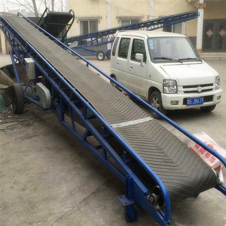 装车卸货用传送带LJKL 定制10米皮带输送机汇达