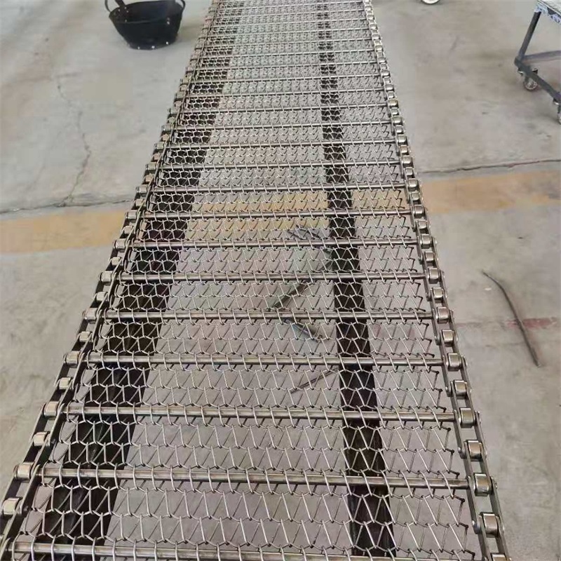 清洗机网链 304不锈钢输送带 耐酸碱金属网带定制