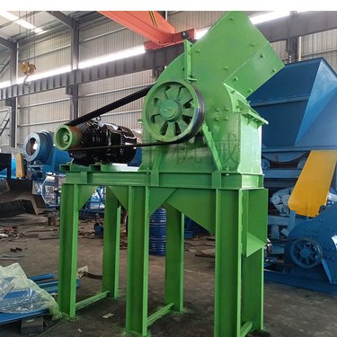 石灰石煤矸石粉碎机 小型PC600*400型锤式破碎机 柴油破碎皮带一体