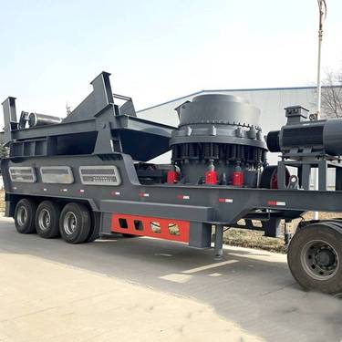 沙石料移动破碎机 移动圆锥破 可移动打沙子机器