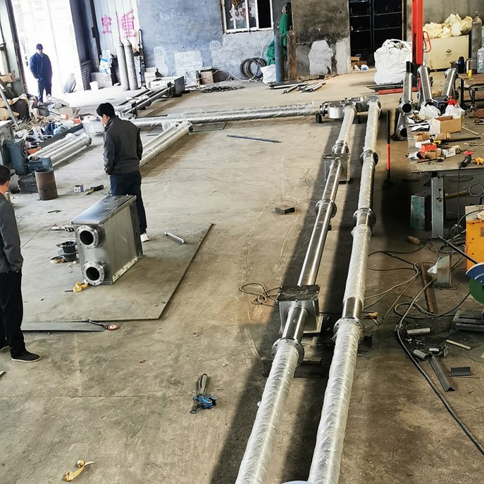 TCA管链式输送机 途博 碳铵粉体管链机 食品金属粉末输送设备