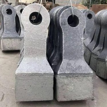 ZG120-Mn13反击破破机配件锤破耐磨件高铬合金制砂机板锤