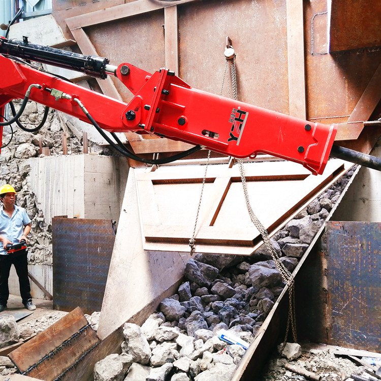 YZH旋回破机料口用固定式液压破站