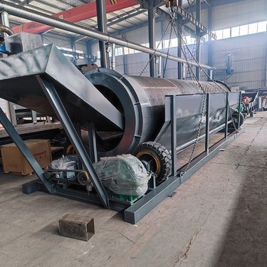 移动筛石机 石料厂筛石子机 双层无轴圆筒滚动筛