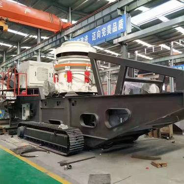 小型履带式移动碎石机 轮胎式圆锥破碎机 砂石生产线设备