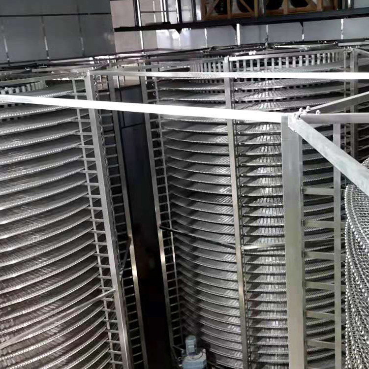 食品螺旋速冻塔输送机 冷却塔 面包塔输送带 定制加工