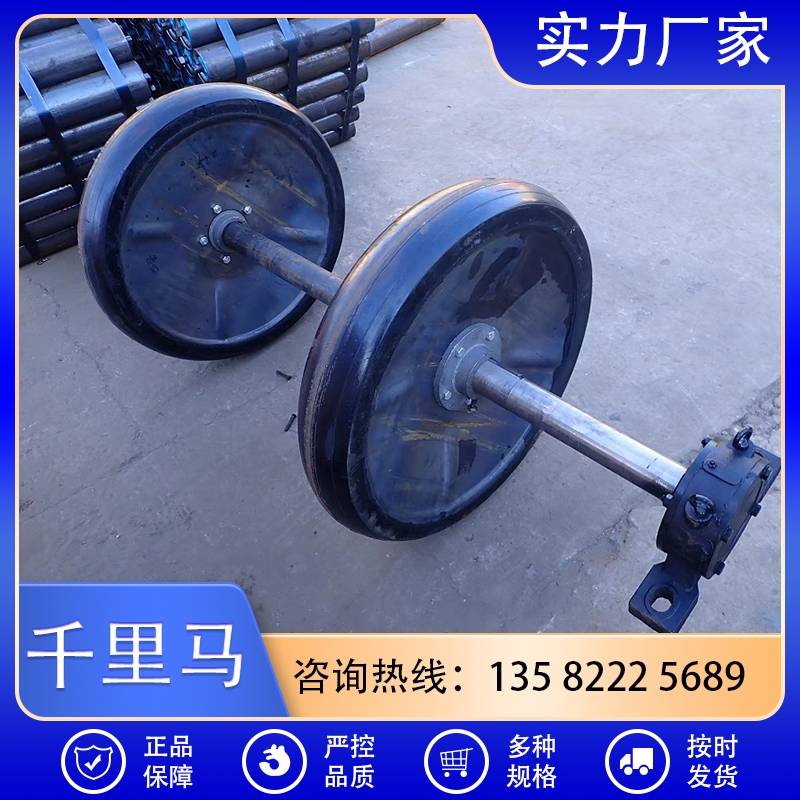 千里马皮带机压带轮大倾角带式输送机配件 坚实不怕摩擦 支持定制
