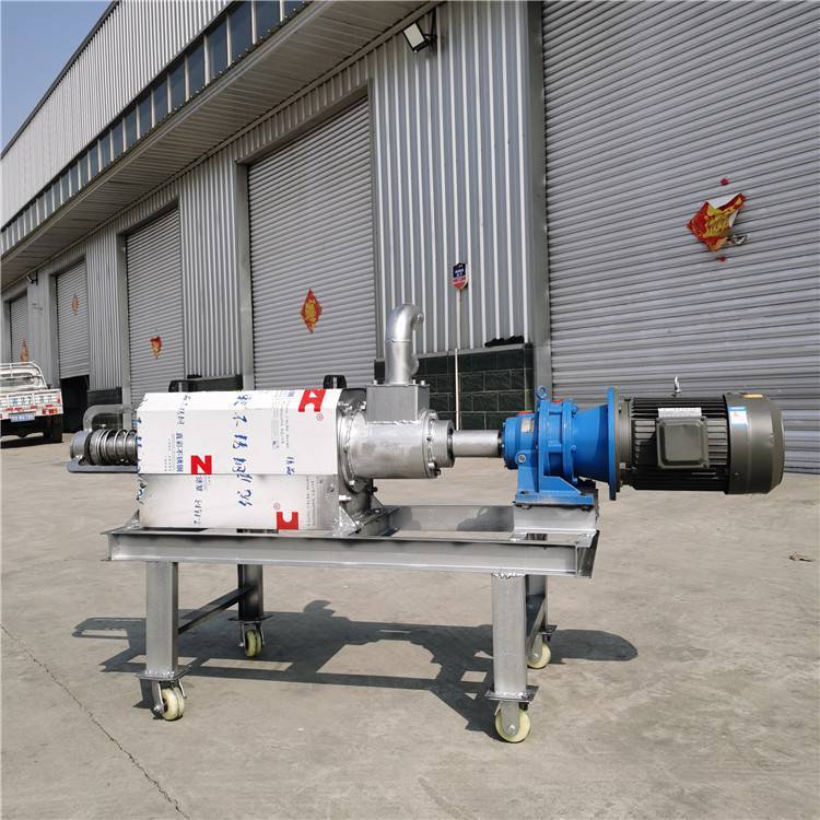 固液干湿分离机 牛粪挤水机 斜塞式猪粪挤压机