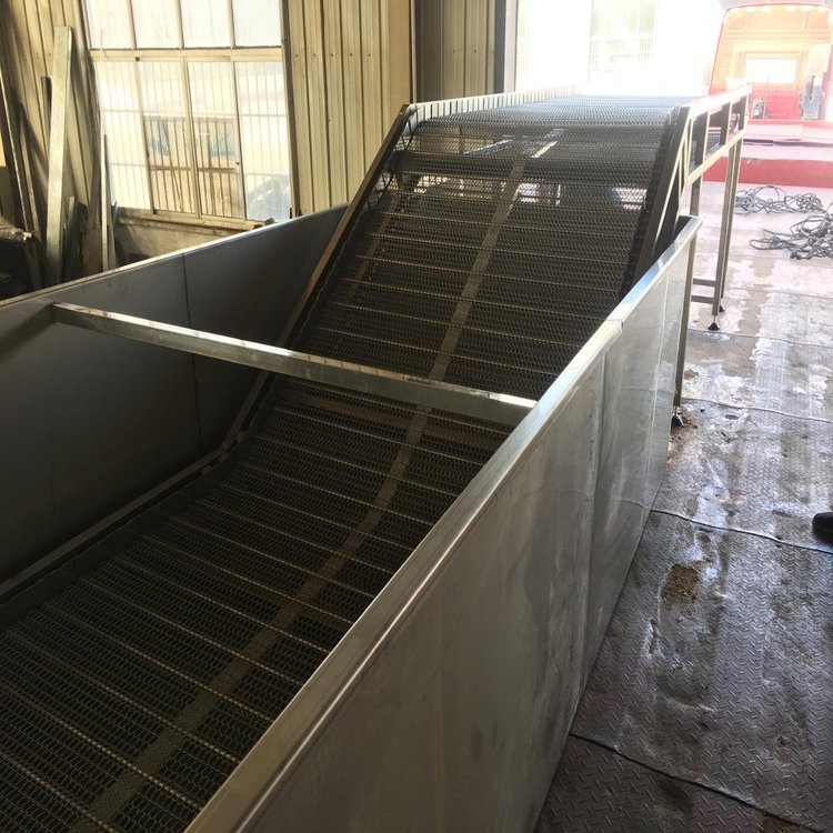 威诺 双层不锈钢网带式输送线 食品托盘支轴链网输送机