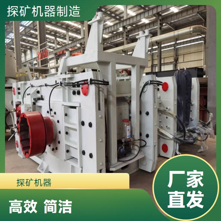 探矿时产100吨 全液压对辊制砂机 全自动液压系统 干湿可破 现货直供