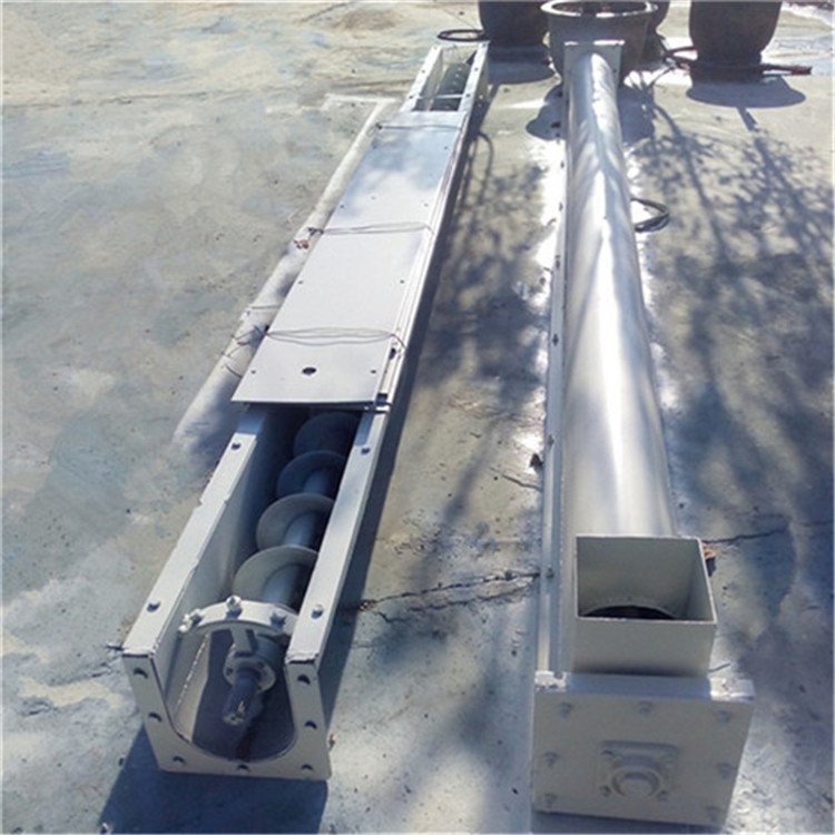 螺旋提升机振动器 石灰螺旋输送机 汇众螺旋式输送机的特点