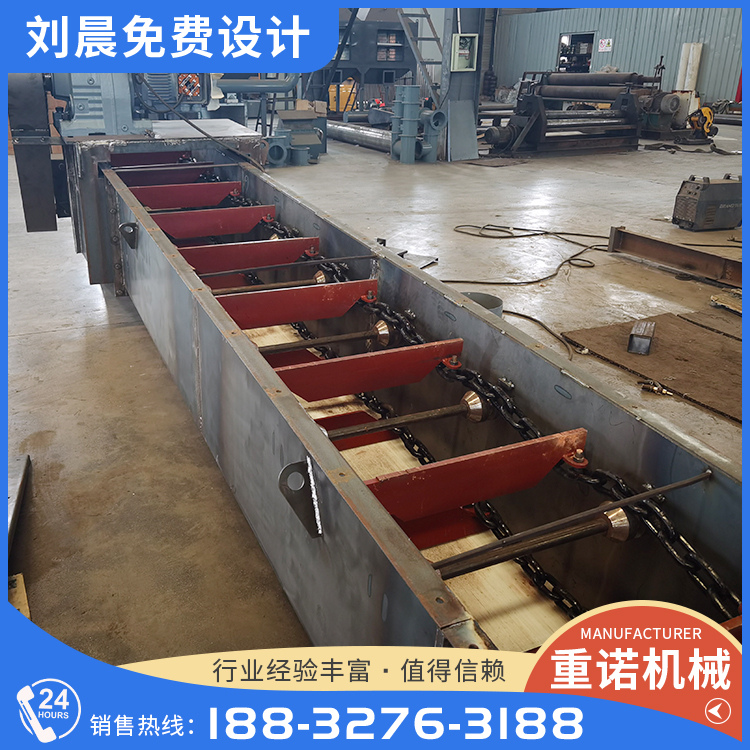 重诺 刮板输送机 链板输送设备 矿用煤炭矿石提升机 传动稳定