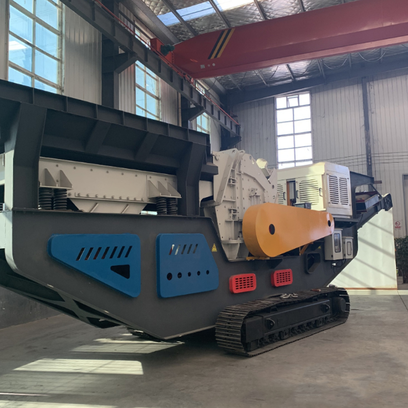 石灰岩重锤式破站 履带岩石制砂机 青石反击石机