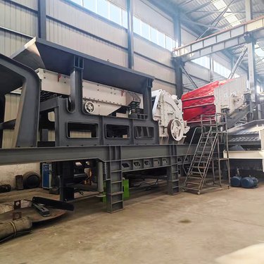 矿山石料生产线 反击式石头破机 移动破站 粉设备