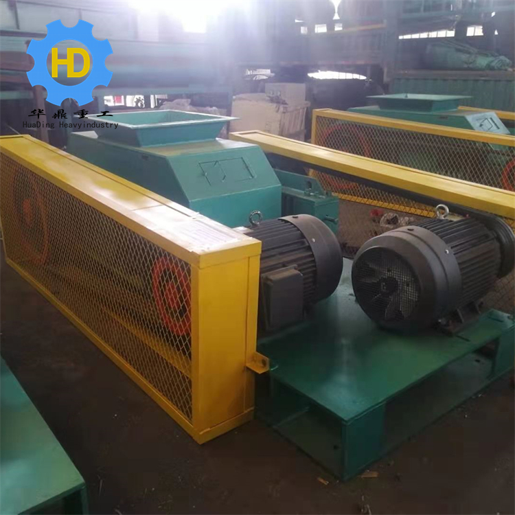 华鼎重工花岗岩对辊式石机 建筑板材移动制砂机 石英石双辊粉机