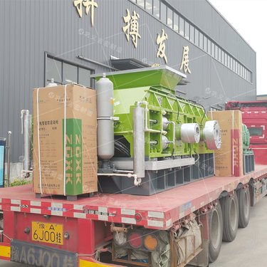 鹅卵石对辊制砂机 双辊破碎机 砂石厂用粉碎机 粒度均匀 耗能低