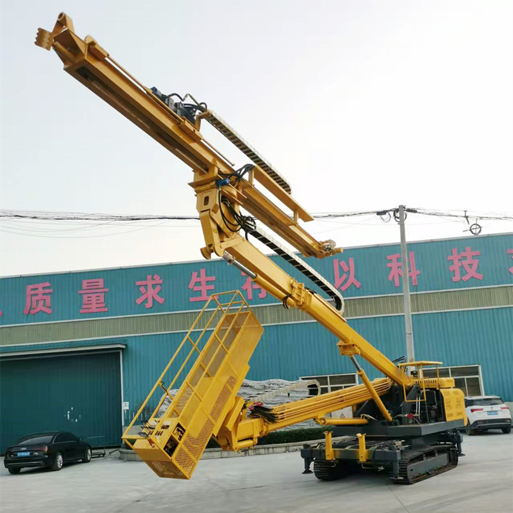 翔驰 双臂隧道液压锚杆钻机 高升举锚固凿岩机 高效凿岩动力头效率高