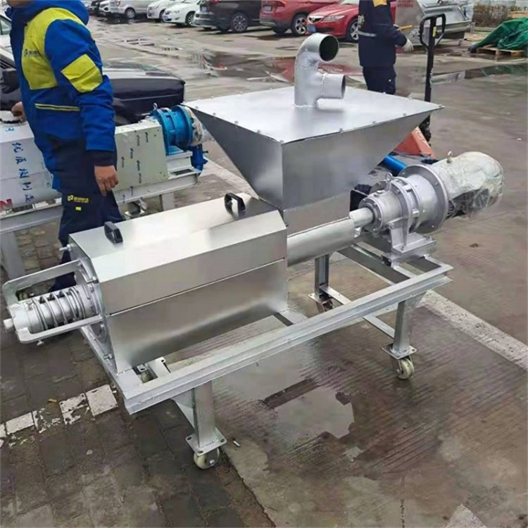 猪粪水挤干机 养殖场蛋鸡粪水分离机 动物粪污用挤压脱水机