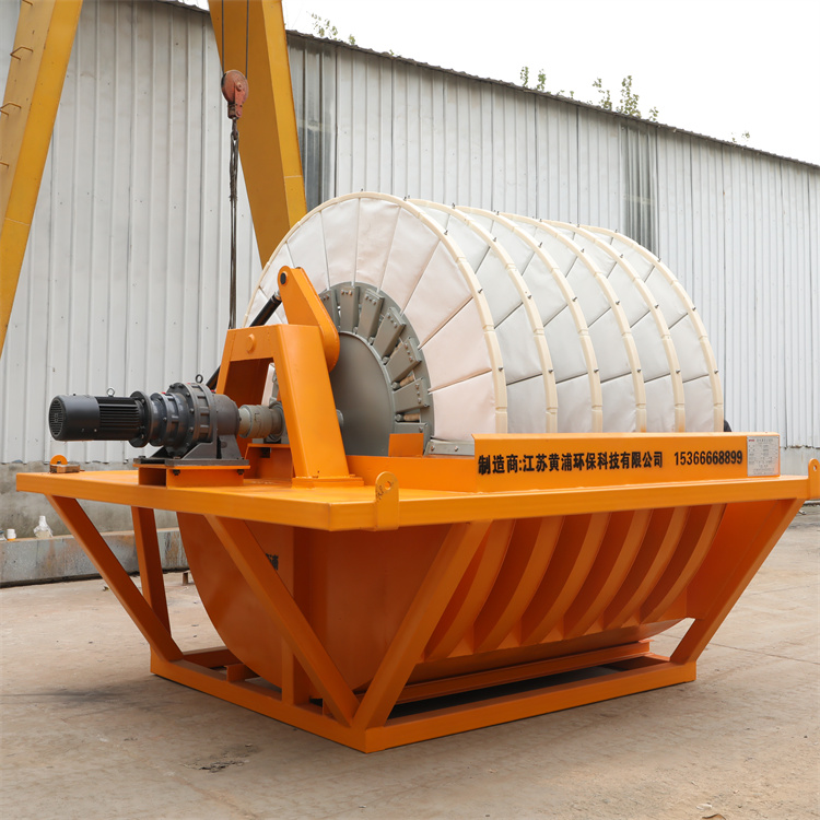 HP-11-200老盘式真空过滤机 尾矿污泥固液分离设备