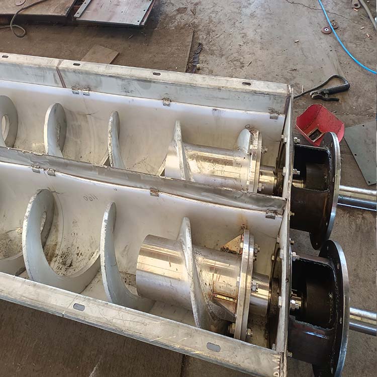 污泥WLS500双螺旋输送机 无轴绞龙上料机 自主生产