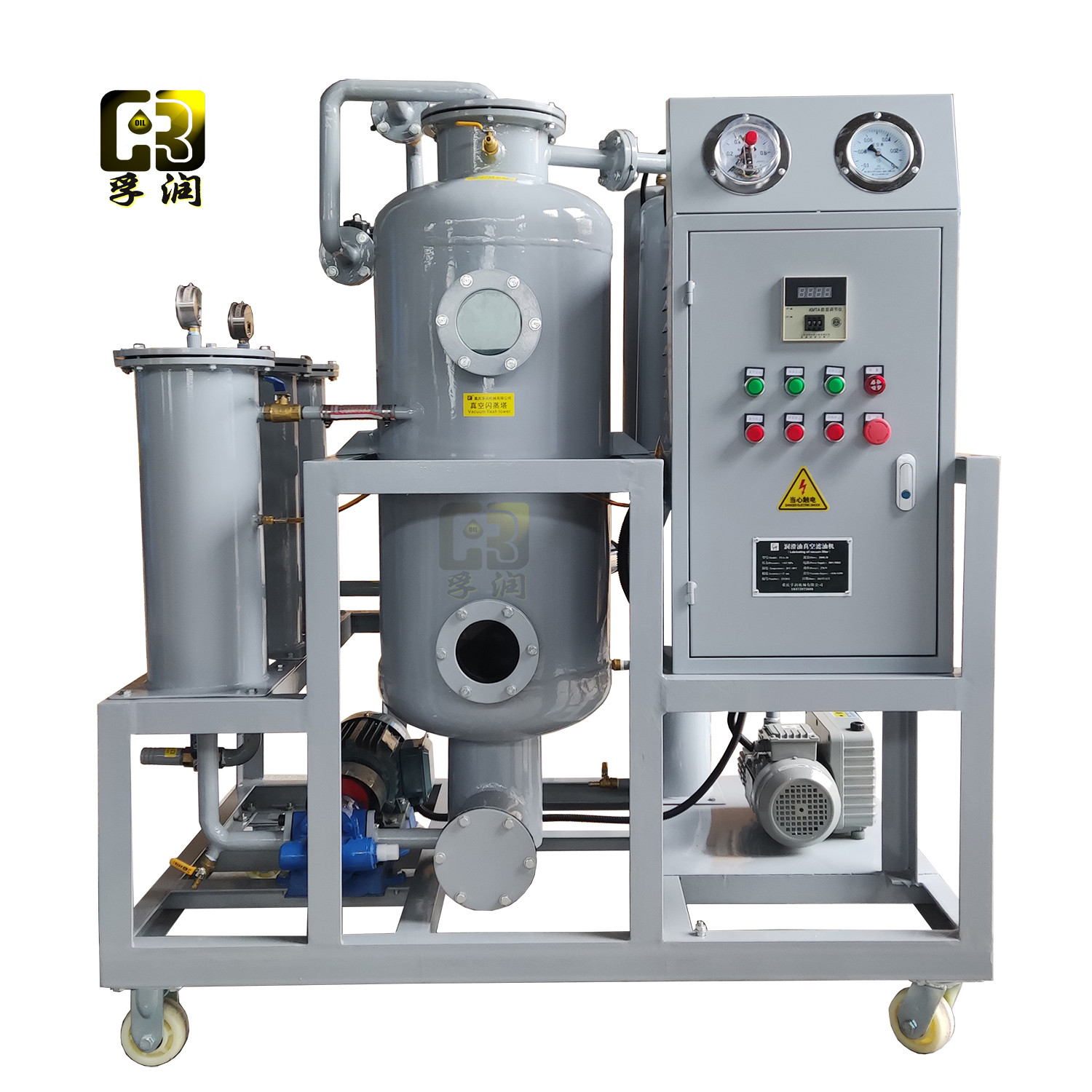 孚润TYA-100型液压油专用真空过滤机脱水除杂质