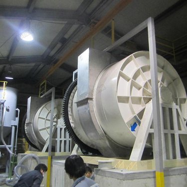 邦隆TCQ2400X2400大型滚筒式陶瓷间歇式球磨机无铁污染