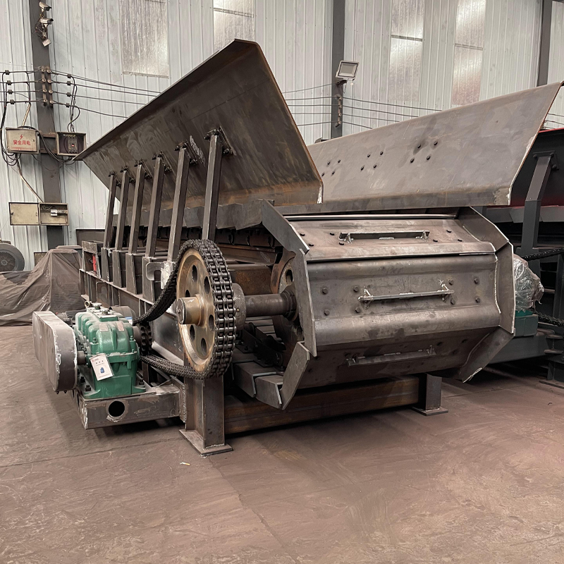 水泥厂板式喂料机 碳钢链板输送机 重型鳞板给料机