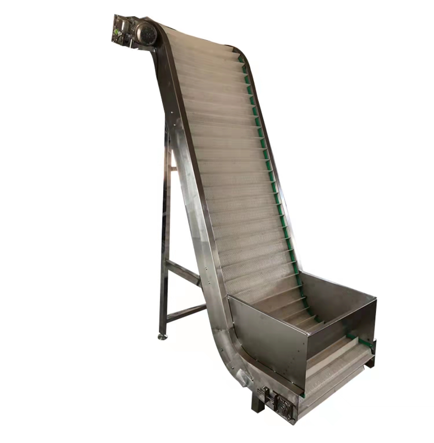 带仓斗式振动盘上料输送机-装车卸货传送上料链板提升机