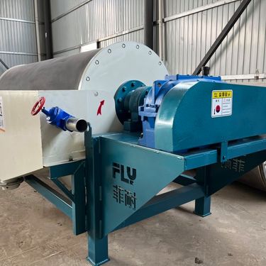 湿式 顺流磁选机7515 7518 7521 7524型 筒式磁选 机 处理量大 菲耐磁选