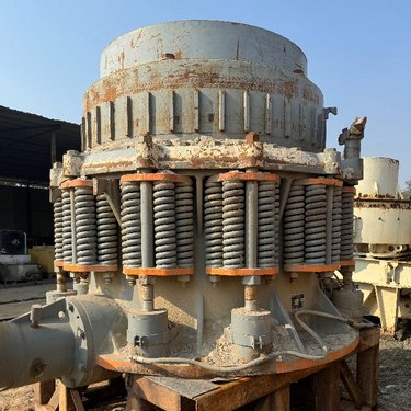 矿山厂设备二手双金1650圆锥破碎机建筑垃圾中碎机