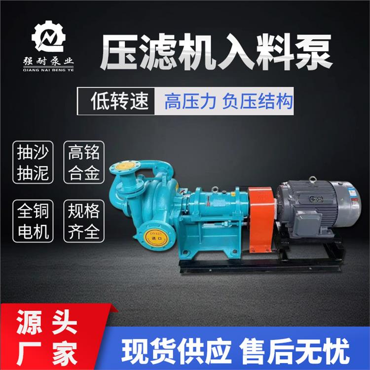 强耐泵业 压滤机入料泵洗煤厂给料泥浆泵离心渣浆泵板框压滤机泵