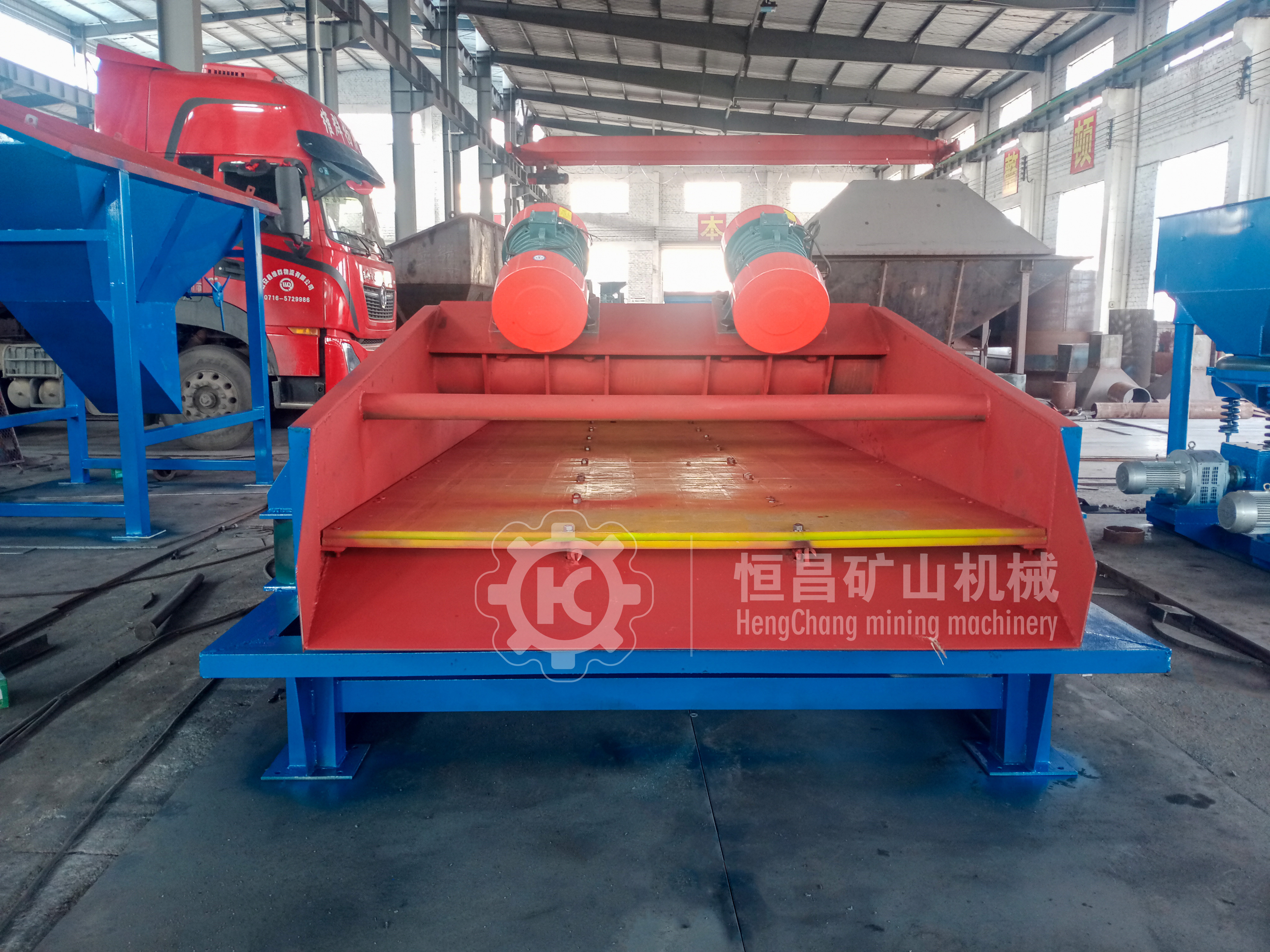 矿用煤泥脱水筛 大型泥水尾矿干排直线振动筛 1836选矿高频筛砂机
