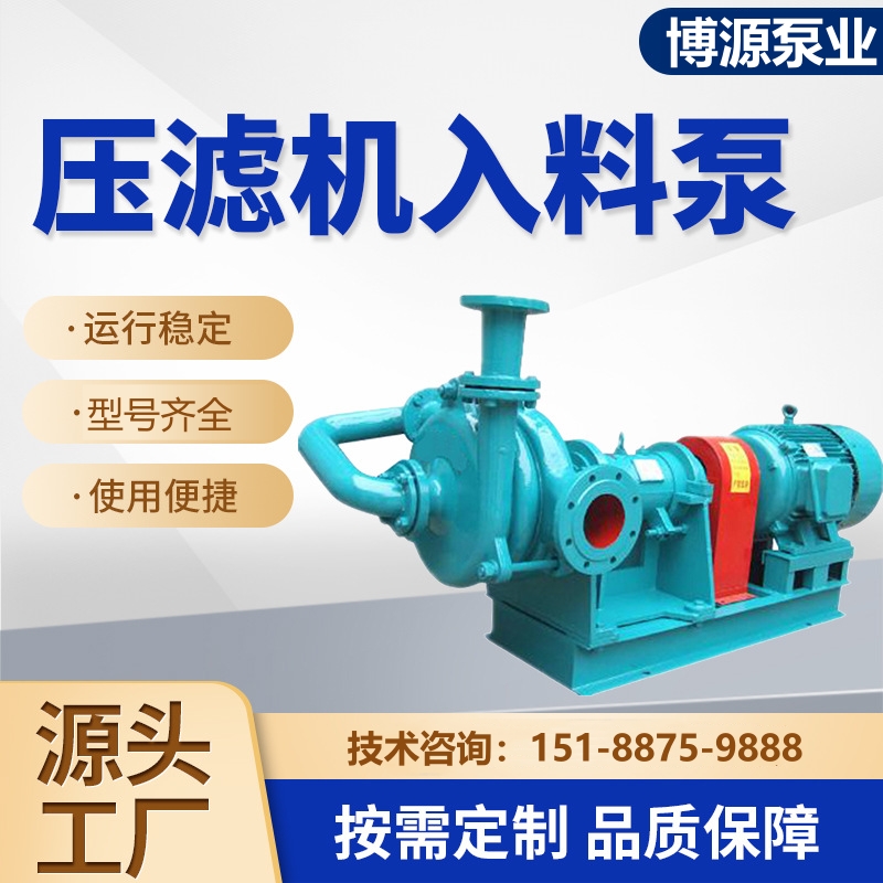 100ZJW-II板框压滤机入料泵 耐磨高压泥浆泵 煤矿电厂洗沙场抽沙泵