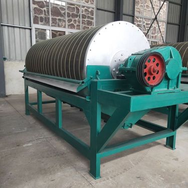 中小型河沙锰矿除杂器 三氧化二铁干选设备 强磁滚筒干式磁选机