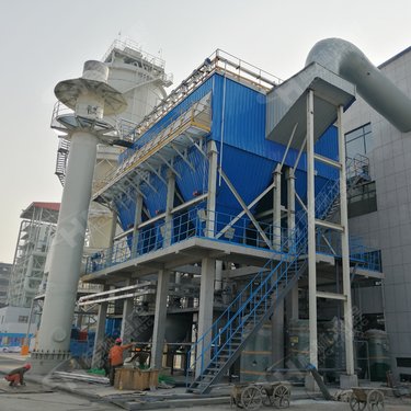 鸿程机械无尘环保铝矿熟料磨粉机2200三辊立磨工艺设计