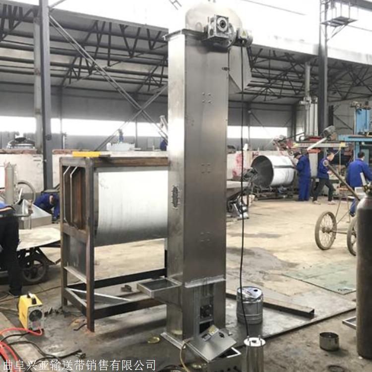 简单提升机广泛应用于建筑 LJXY 斗士提升机 z型转斗式