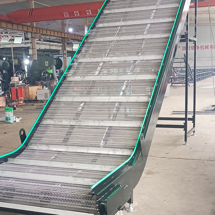 304不锈钢龙虾糕点网链输送机 海鲜小龙虾网带提升机厂家