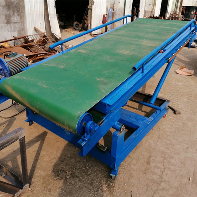 防滑蔬菜装车皮带输送机 兴运高裙边格挡带式运输机y2