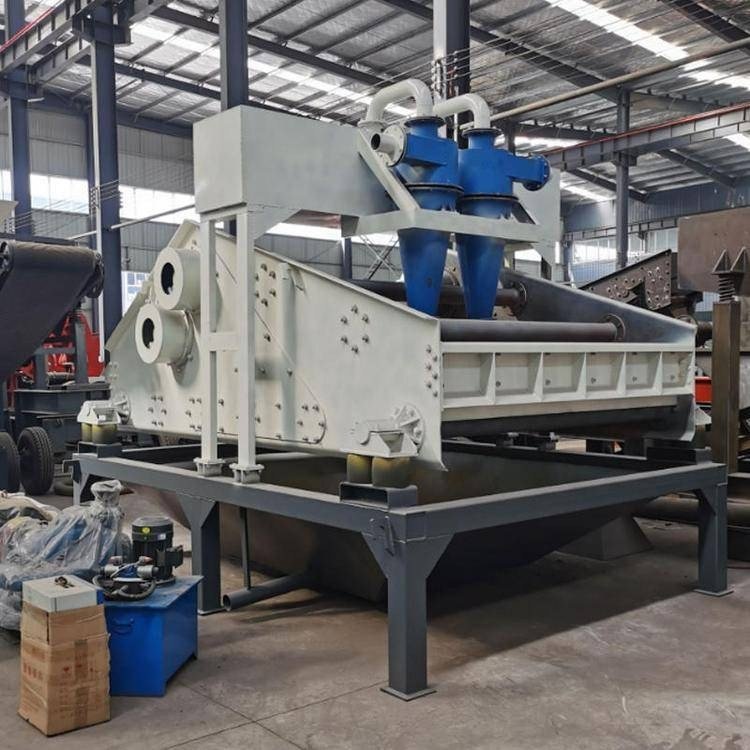 沙场尾矿细沙回收机 污泥高频脱水筛 可以定制 精煤直线脱水振动筛