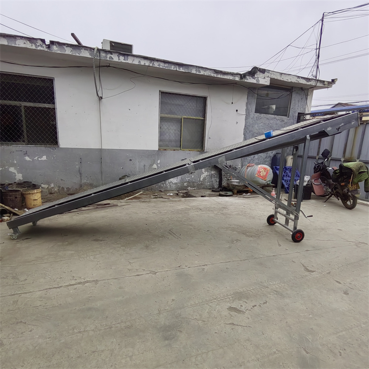 小型简易玉米饲料传送带 货物装车机 化肥污泥皮带输送机