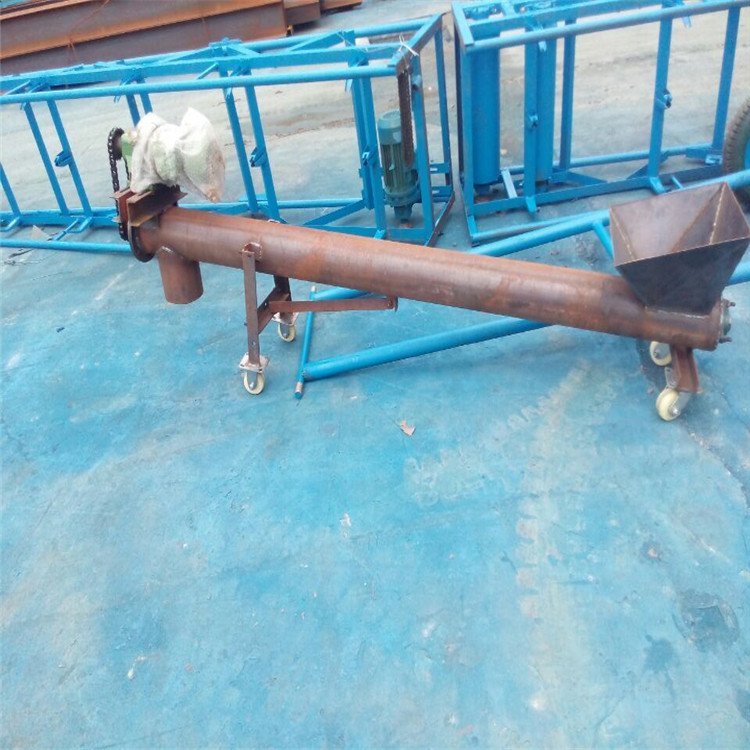 大倾角皮带输送机 圆管式加料机 LJXY 螺旋输送机尼龙衬板