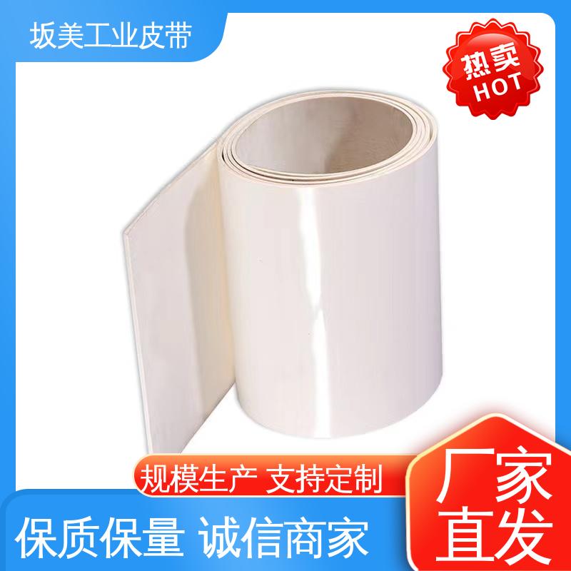 耐高温 蓝色PU裙边输送带 工业设备皮带 规格多 坂美