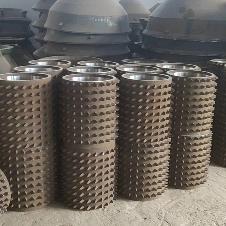 邦隆专业加工对辊式破碎机光辊皮齿辊皮套高锰钢材质