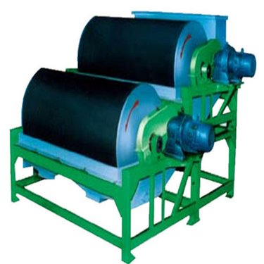 双筒永磁磁选机 湿式选矿 上部给矿 时处理量大 赤铁矿水选设备