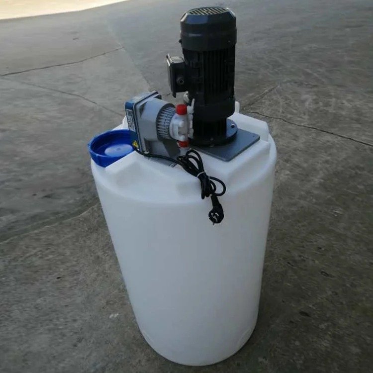 立式加药桶 片碱搅拌桶 石灰乳溶液储存罐 PE塑料加药箱