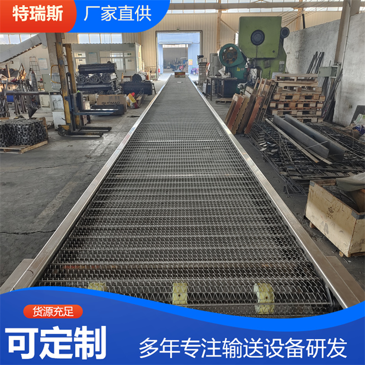 食品冷却网带输送机 不锈钢网链输送线 耐高温 耐腐蚀 特瑞斯机械