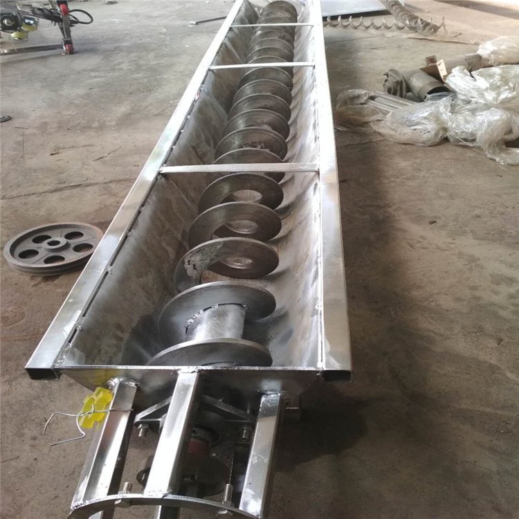 无轴式旋料绞龙 加尼龙衬板上料机 LJ1  U型推料绞龙