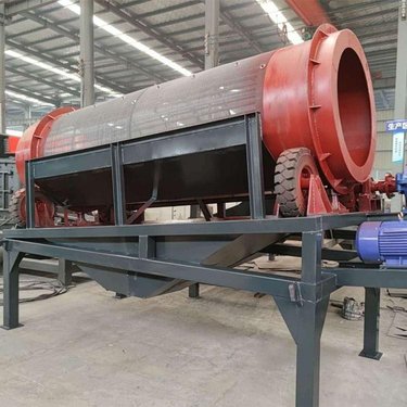 滚筒式筛土机产量 圆筒回转分级筛 矿山渣土石筛分机